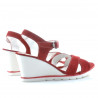 Damensandalen 5007 Rot Velours