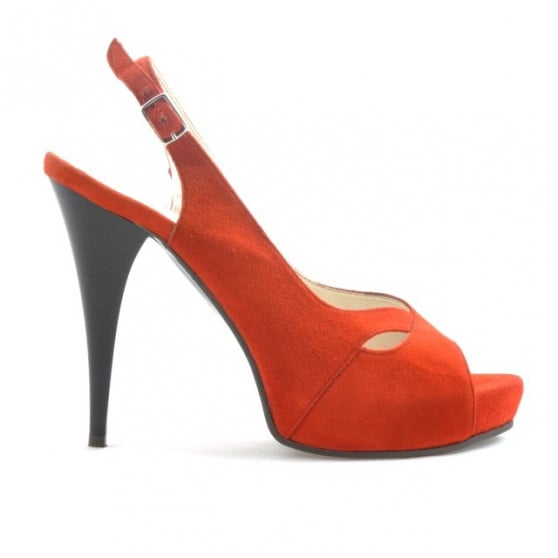 Damen Sandalen 1080 Rot Antilopenleder