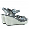 Damensandalen 5006 Lack Schwarz