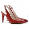 Damen-Sandalen 1249 roter Satinlack