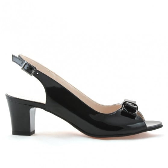 Damensandalen 1251 schwarzer Lack Damensandalen 1251 schwarzer Lack