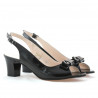 Damensandalen 1251 schwarzer Lack