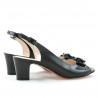 Damensandalen 1251 schwarzer Lack