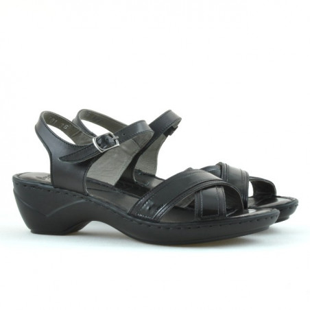 Damen Sandalen 501 schwarz kombiniert