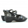 Damen Sandalen 501 schwarz kombiniert