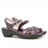Damensandalen 501 lila kombiniert