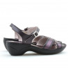 Damensandalen 501 lila kombiniert