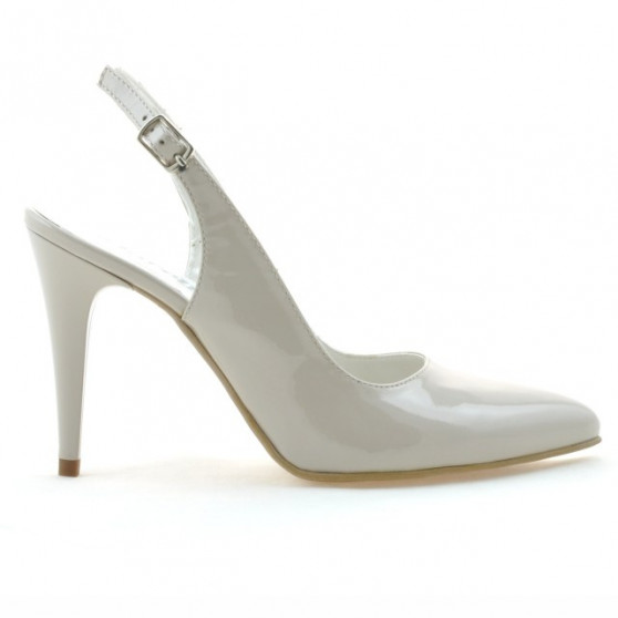 Damen Sandalen 1249 Lack Beige Perlmutt Damen Sandalen 1249 Lack Beige Perlmutt