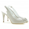 Damen Sandalen 1250 Lack Beige Perlmutt