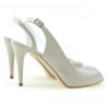 Damen Sandalen 1250 Lack Beige Perlmutt