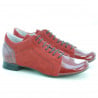 Damen-Casual-Schuhe 645 Lack Rot kombiniert