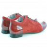 Damen-Casual-Schuhe 645 Lack Rot kombiniert