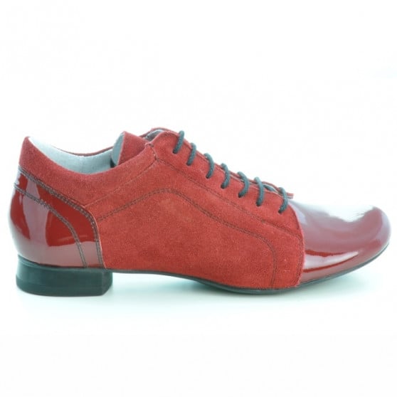 Damen-Casual-Schuhe 645 Lack Rot kombiniert Damen-Casual-Schuhe 645 Lack Rot kombiniert