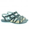 Damensandalen 595 schwarz
