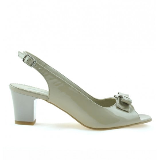 Damen Sandalen 1251 Lack Beige Damen Sandalen 1251 Lack Beige