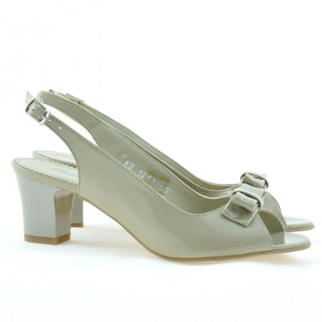 Damen Sandalen 1251 Lack Beige