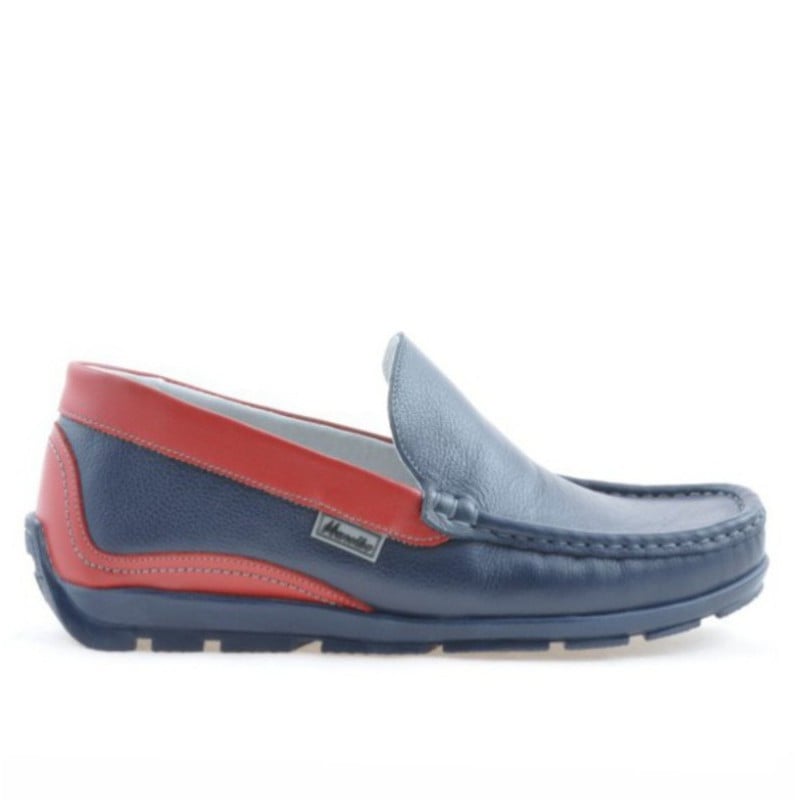 Jugendslipper 395 indigo+rot