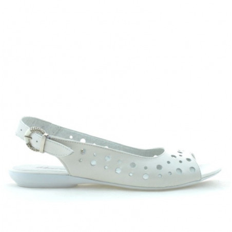 Damen Sandalen 5020 Perlmutt Weiß