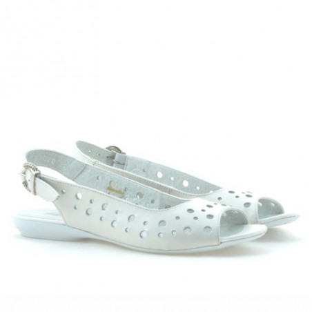 Damen Sandalen 5020 Perlmutt Weiß