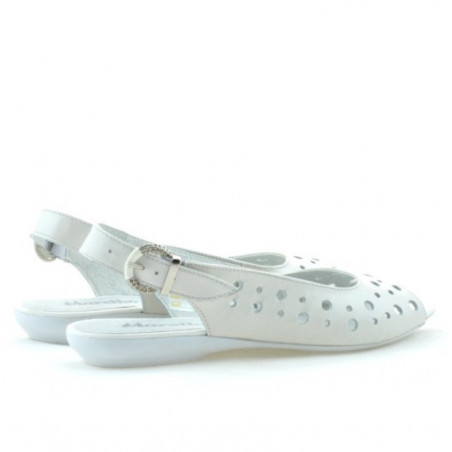 Damen Sandalen 5020 Perlmutt Weiß