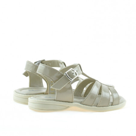 Sandalen für Kleinkinder 53c in Lack Beige
