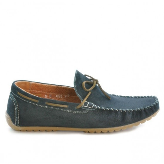 Herrenschuhe 863 schwarzes Bufalo-Leder Herrenschuhe 863 schwarzes Bufalo-Leder