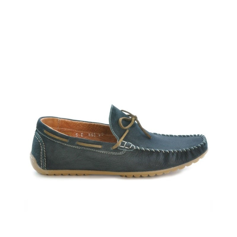 Herrenschuhe 863 schwarzes Bufalo-Leder