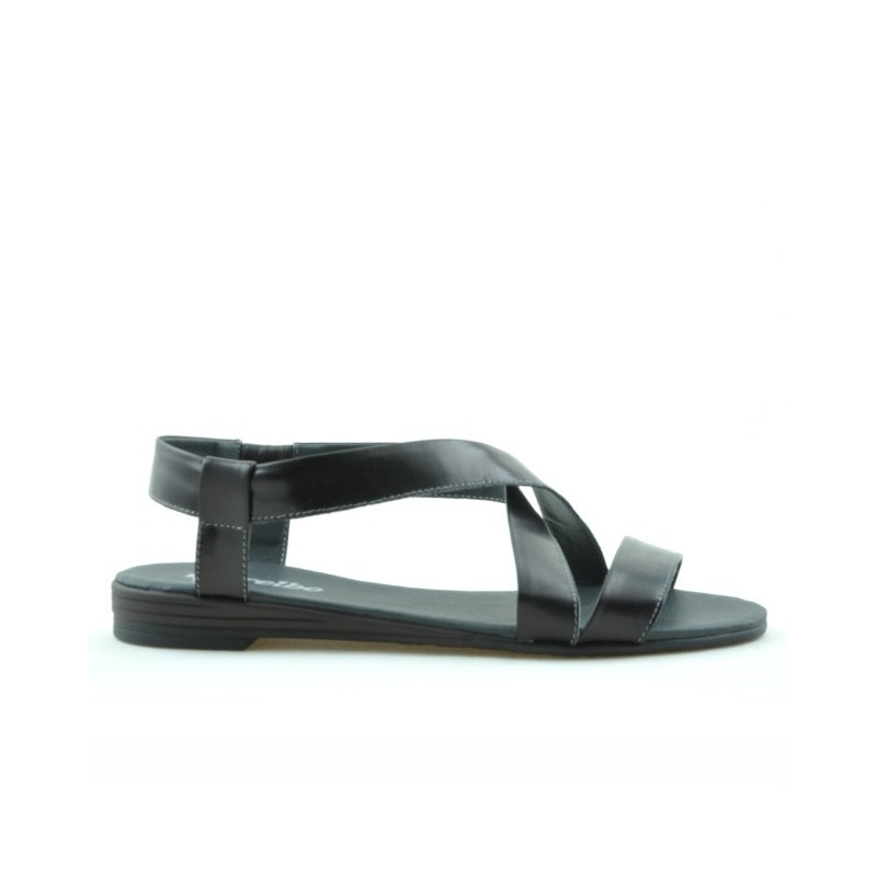 Damensandalen 5010 schwarzer Lack