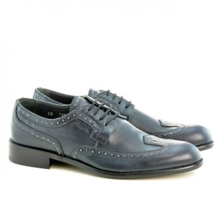 Elegante Herrenschuhe 799 Indigo