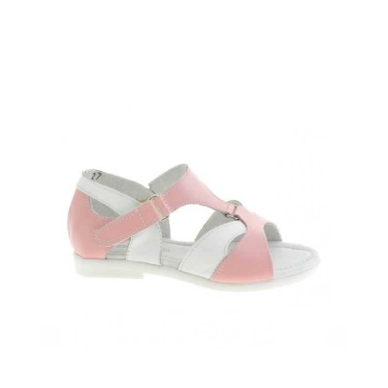 Kleinkinder Sandalen 09c rosa+weiß