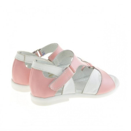 Kleinkinder Sandalen 09c rosa+weiß