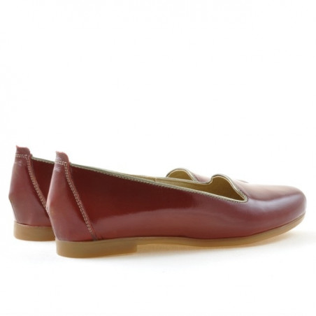 Damen-Ballerinas 662 Lack Bordeaux