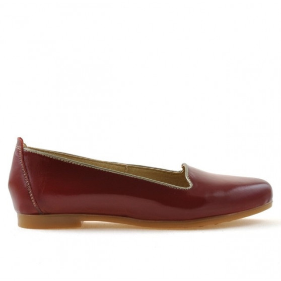 Damen-Ballerinas 662 Lack Bordeaux