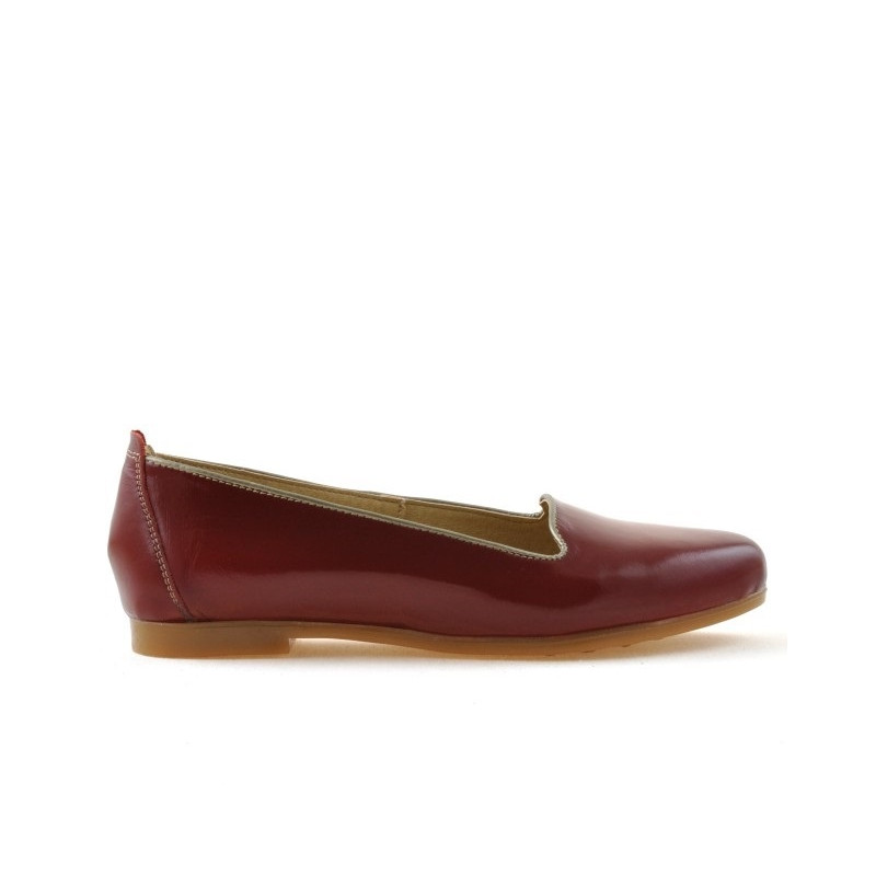 Damen-Ballerinas 662 Lack Bordeaux