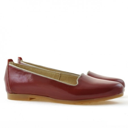 Damen-Ballerinas 662 Lack Bordeaux