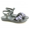 Kindersandalen 523 Lack Schwarz+Lila