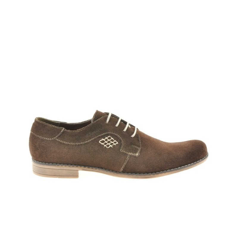 Freizeit-/Elegante Herrenschuhe 730 Kaffee Velours