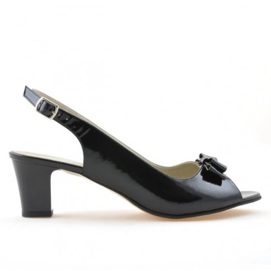 Damen Sandalen 1251m lackschwarz satiniert Damen Sandalen 1251m lackschwarz satiniert