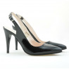 Damensandalen 1249 Lack Schwarz