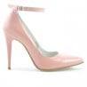 Damen elegante Schuhe 1247 Lack rosa
