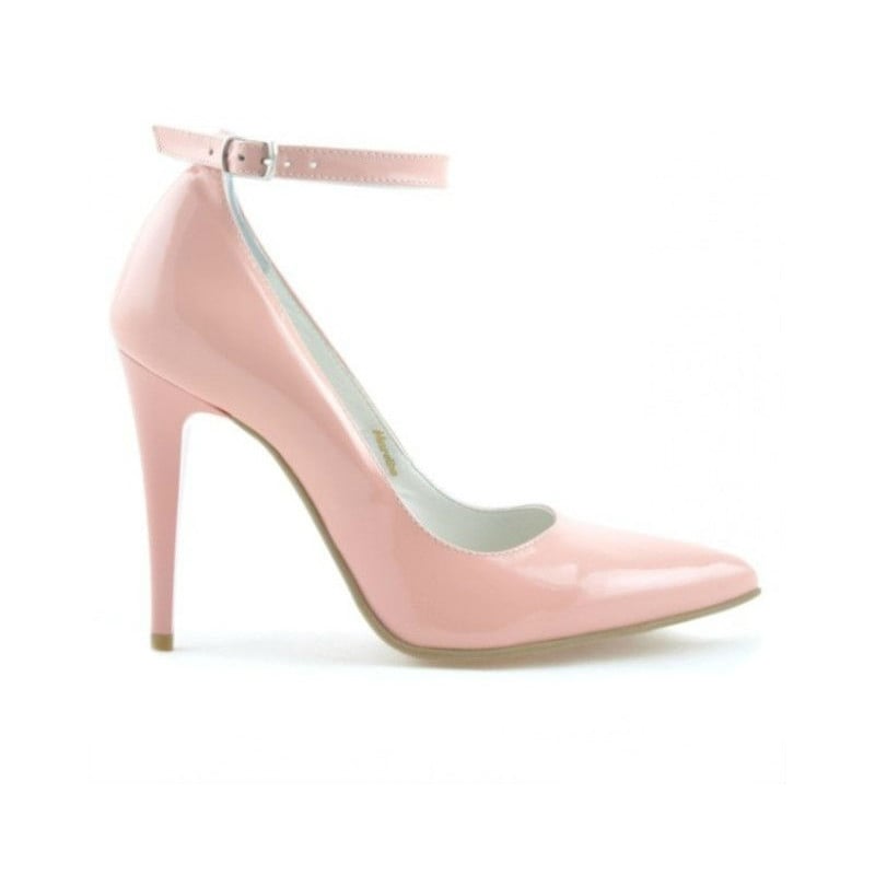 Damen elegante Schuhe 1247 Lack rosa