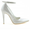 Elegante Damenschuhe 1247 Lack beige perlmutt