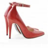 Elegante Damenschuhe 1247 Lackrot