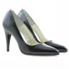 Elegante Damenschuhe 1246 Satin-schwarz Lack