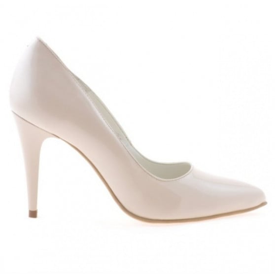 Damen elegante Schuhe 1246 Lack Elfenbein Damen elegante Schuhe 1246 Lack Elfenbein