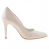 Damen elegante Schuhe 1246 Lack Elfenbein