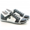 Damensportschuhe 143-1 schwarz+weiß