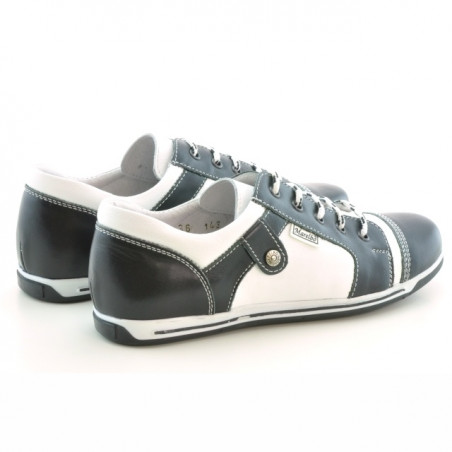 Damensportschuhe 143-1 schwarz+weiß