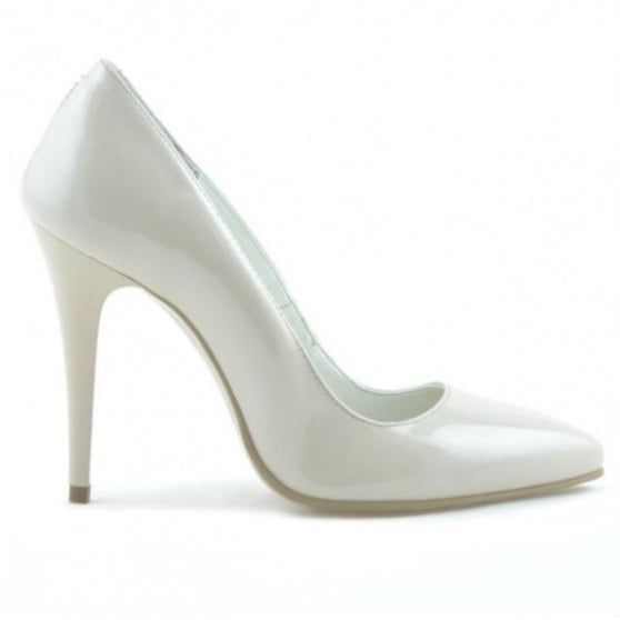 Elegante Damenschuhe 1241 Lack Elfenbein Elegante Damenschuhe 1241 Lack Elfenbein