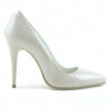 Elegante Damenschuhe 1241 Lack Elfenbein